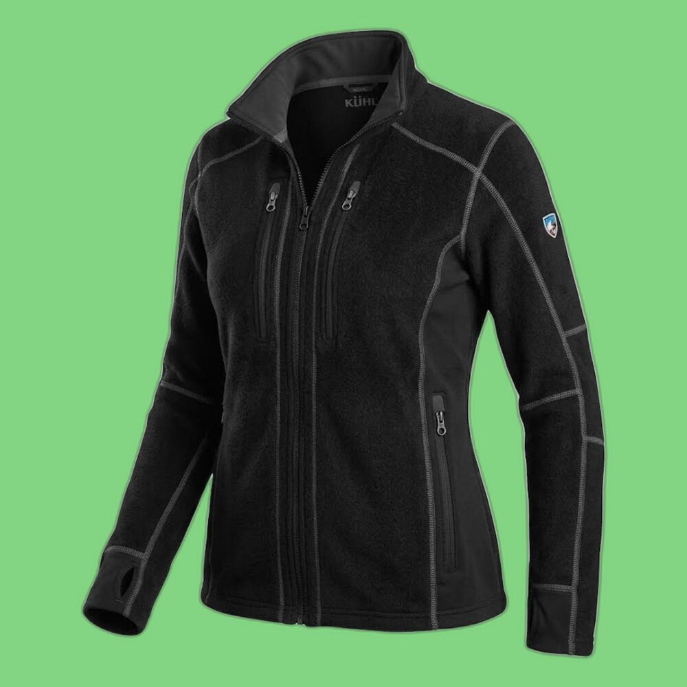Kuhl Men's Interceptor Full Zip Fleece Jacket Black Gorpcore Athleisure Size L